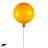 Светильник воздушный шар 25 см  Желтый фото 2