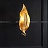 Дизайнерский настенный светильник в виде золотого листка с цилиндрическим плафоном в центре SEMIRAMIS фото 6