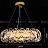 Серия дизайнерских светодиодных люстр с абажуром из перекрестных хрустальных элементов на блестящем круглом каркасе KARLENA E фото 3