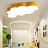 Светодиодные потолочные светильники в форме облака CLOUD ЖелтыйБольшой (Large) фото 12