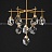 Серия светодиодных люстр на лучевом каркасе с цилиндрическими плафонами и кристальными рассеивателями в форме бриллиантов GLASGOW CH фото 5