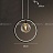 Дизайнерская кольцевая люстра с асимметрично расположенными стеклянными плафонами разного диаметра IONA RING C фото 2