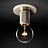 Потолочный светильник RH Utilitaire Socket Flushmount Серебро (Хром) фото 3