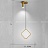 Серия подвесных светодиодных светильников со светящимися плафонами в виде геометрических фигур и дополнительным поворотным плафоном на потолочной чаше STRING фото 6