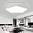 Светодиодный потолочный светильник в черном и белом цветах GEOMETRIC B&W 52 см  Белый фото 8