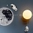 Настенный светодиодный светильник Космонавт-2 C 25 см  фото 24