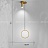 Серия подвесных светодиодных светильников со светящимися плафонами в виде геометрических фигур и дополнительным поворотным плафоном на потолочной чаше STRING фото 5
