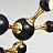 Дизайнерская люстра молекулярной формы в стиле постмодерн CHEMISTRY Черный фото 3