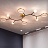 Серия потолочных люстр с шарообразными стеклянными плафонами и светодиодными кольцами на ветвистом каркасе BETINA фото 12