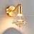 Настенный светильник с цилиндрическим плафоном и кристальным рассеивателем в форме бриллианта GLASGOW WALL фото 6