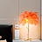 Настольная лампа со страусиными перьями E фото 8