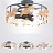 Потолочная люстра в скандинавском стиле с деревянными лошадками PONY фото 10