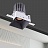 Встраиваемый светодиодный светильник EMB SQR 3 плафона Белый 4000K фото 2