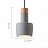 Цветной подвесной светильник из бетона CELLA Серый фото 2