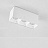 Потолочный светодиодный светильник в стиле минимализма 2 плафон Белый 4000K фото 17