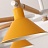 Люстра в скандинавском стиле SAGA 8 плафонов Желтый фото 3