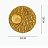 Фактурный настенный светильник в виде диска с нанесением фольги и сусального золота и светящимся окошком из акрила OONA фото 10
