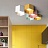 Шестигранный светодиодный потолочный светильник HEXAGON A Желтый фото 11