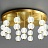 Серия потолочных светодиодных люстр с шарообразными рельефными плафонами на вертикальных стойках CARA фото 11