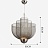 Дизайнерская светодиодная люстра с сетчатым каркасом MESHMATICA 45 см  Серебро (Хром) фото 5