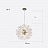 Светодиодная люстра в виде шара из хрустальных пучков с металлическим центром ROSALIA 50 см  золото фото 5