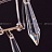 Дизайнерская люстра с подвесами в виде кристаллов SPLASH Малый (Small) фото 16