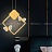 Серия подвесных светодиодных светильников с плафонами в виде бабочек на металлическом каркасе геометрической формы BABETTA GEOMETRY A золото фото 9