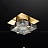 Светодиодный потолочный светильник прямоугольной формы с рельефным плафоном из стекла в металлических зажимах LOOLA фото 3