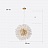Светодиодная люстра в виде шара из хрустальных пучков с металлическим центром ROSALIA 50 см  золото фото 6