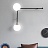 Дизайнерский минималистский настенный светильник LINES 13 4 плафона  Черный фото 2
