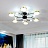Серия потолочных светодиодных люстр с дисковидными и шарообразными плафонами на разветвленном каркасе MARTA С золото фото 15