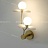 Настенный светильник с двумя шарообразными матовыми плафонами и декоративными дисками разных цветов MATISSE WALL DUO фото 3