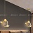 Серия подвесных светодиодных светильников с плафонами в виде бабочек на металлическом каркасе геометрической формы BABETTA GEOMETRY B золото фото 16