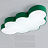 Светодиодные потолочные светильники в форме облака CLOUD ЗеленыйБольшой (Large) фото 7