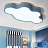 Светодиодные потолочные светильники в форме облака CLOUD ECO 50 см  Голубой фото 7