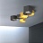 Шестигранный светодиодный потолочный светильник HEXAGON A Желтый фото 6