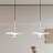 Серия подвесных светодиодных светильников с металлическим плафоном в виде комбинации двух дисков LUCRETIA фото 15