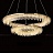 Серия светодиодных кольцевых люстр с абажуром из плоских подвесок MADELAIN модель А фото 5
