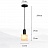 Серия подвесных светильников с плафонами различных геометрических форм из натурального белого мрамора A1 черный фото 12