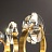 Серия люстр с круглыми плафонами в виде кристаллов на золотых кольцах ADONICA CH 100 см   фото 10