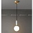 Серия подвесных светильников со стеклянным шарообразным плафоном и декором из натурального мрамора PETIT B фото 10