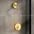 Светодиодный настенный светильник с круглым стеклянным панно с росписью в японском стиле в металлической рамке со скругленным краями AKIRA WALL FRAME фото 6