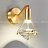 Настенный светильник с цилиндрическим плафоном и кристальным рассеивателем в форме бриллианта GLASGOW WALL фото 5