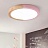 Светодиодный потолочный светильник в скандинавском стиле TWAIN 31 см  Розовый фото 9