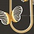 Серия подвесных светодиодных светильников с плафонами в виде бабочек на металлическом каркасе геометрической формы BABETTA GEOMETRY B золото фото 20