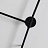 Дизайнерский минималистский настенный светильник LINES 13 2 плафон  Черный фото 6