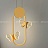 Серия подвесных светодиодных светильников с плафонами в виде бабочек на металлическом каркасе геометрической формы BABETTA GEOMETRY C золото фото 11