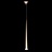 Подвесной светильник LED 1 плафон Золотой фото 3