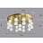Серия потолочных светодиодных люстр с шарообразными рельефными плафонами на вертикальных стойках CARA фото 4
