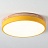 Светодиодные плоские потолочные светильники KIER WOOD 30 см  Желтый фото 6